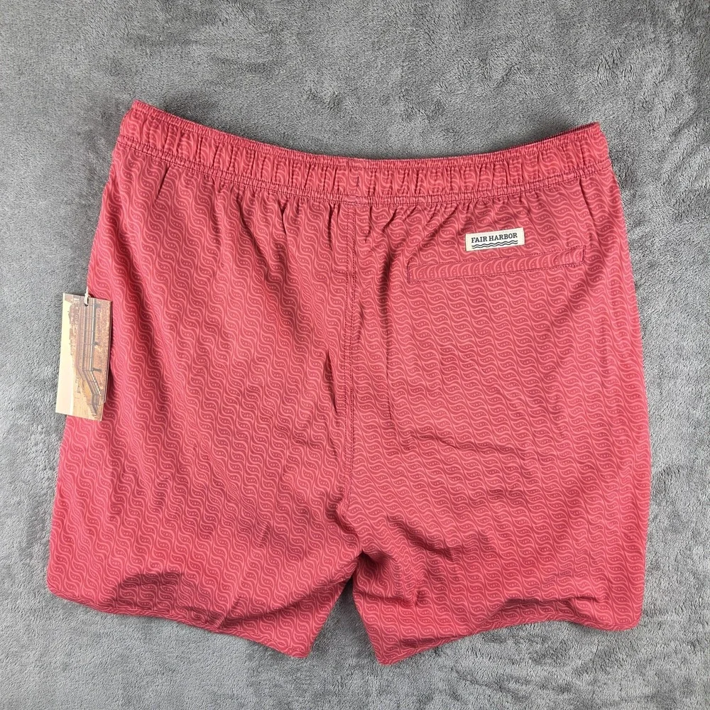 NWT Fair Harbor Anchor Twisted Waves Lined Shorts Mens 2XL  7